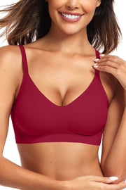 Vertvie Womens Seamless Bra No Underwire Comfort Push Up Bras Buttery Soft Wireless Bralette Full Coverage Sport Everyday Bra