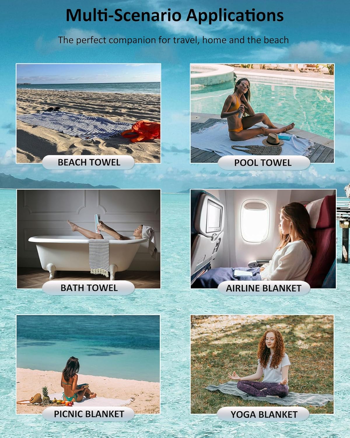 cabanana Turkish Beach Towel Oversized - 39"x71" Quick Dry Sand Free Thin Beach Towels for Adults,Extra Large Cotton Lightweigh Travel Towel for Beach Accessories (Coral)