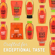 Nate's 100% Pure, Raw & Unfiltered Honey - Award-Winning Taste, 16oz.Squeeze Bottle (6-Pack)