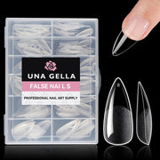 UNA GELLA Solid Nail Glue Gel Soft Gel Nail Tips Glue 15ml Lamp Curing Needed Solid Soak Off Glue Super Strong Nail Glue For Fake Acrylic Nails Extension Press On Nails