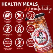 MaeMai Chili Crisp (MEDIUM HOT Spice) - Non-Oily Chili Crisp Topper, Rice Seasoning, Ramen Topper, Furikake, Umami Onion & Garlic Flakes | 4.41oz (125g) Resealable Bottle