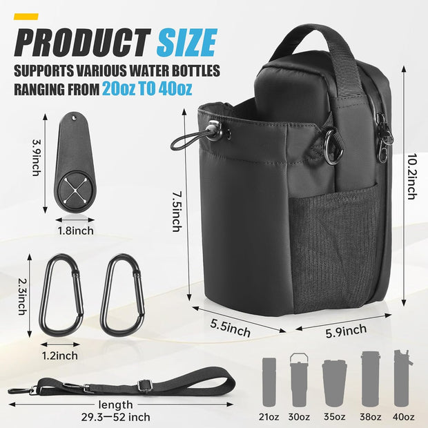 Magnetic Gym Bag for Men & Women – Premium Sport Tote with Ultra-Strong Magnet & Sleek Design | Small Magnet Water Bottle Holder for Fitness & Daily Use | Ideal Magnetic Bag Gym Accessory Organizer