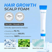 Scalpy Hair Growth Serum for Hair Loss & Thinning | Mothers Day Gifts for Mom | Scalp Massager Treatment w/Salicylic Acid, Menthol, Dexpanthenol | Non-Greasy, Lightweight | Exfoliate Dandruff