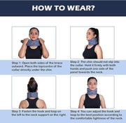 Wonder Care Neck Brace for Sleeping Cervical Collar Adjustable Neck Support Brace Relief Cervical Spine Pressure Ideal for Travel, Office Workers & Neck Injury Recovery, X-Large