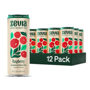 Zevia Organic Sugar Free Iced Tea, Tea Refresher Variety Pack, 12 Ounce Cans (Pack of 12)