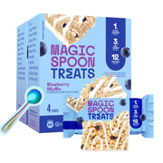 MAGIC SPOON Treats - High Protein, Low Carb, Keto Friendly, Low Sugar, Gluten Free, Crispy Protein Bar Cereal Bar, On-The-Go Healthy Snack (Chocolate PB, 8 Bars)