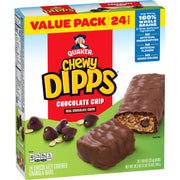 Quaker Chewy Dipps Granola Bars Chocolate Chip, 1.09 oz, 14 Ct