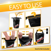 Yes4All Powder Coated Cast Iron Kettlebell Strength Training Kettlebells Weight Set for Full Body Workout, Home Gym