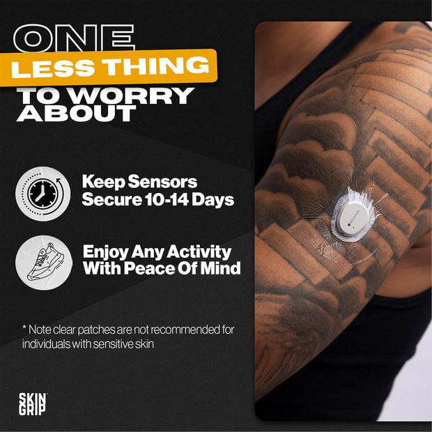 Skin Grip Adhesive Patches Compatible with Dexcom G7 & Stelo CGM – Waterproof & Sweatproof Cover for Continuous Glucose Monitor Sensor, Stays Secure for 10-15 Days – 20 Pack, Camo