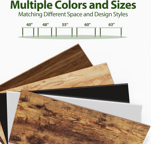 Agilestic Electric Standing Desk, 48 x 24 Inches Height Adjustable Desk, Sit Stand up for Work Office Home, Ergonomic Rising Computer Table with Memory Preset, Rustic Brown