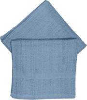 Petite Beach Pool Spa Gym Towels | Thin Lightweight Light Blue 100% Cotton 20" x 40" (3)