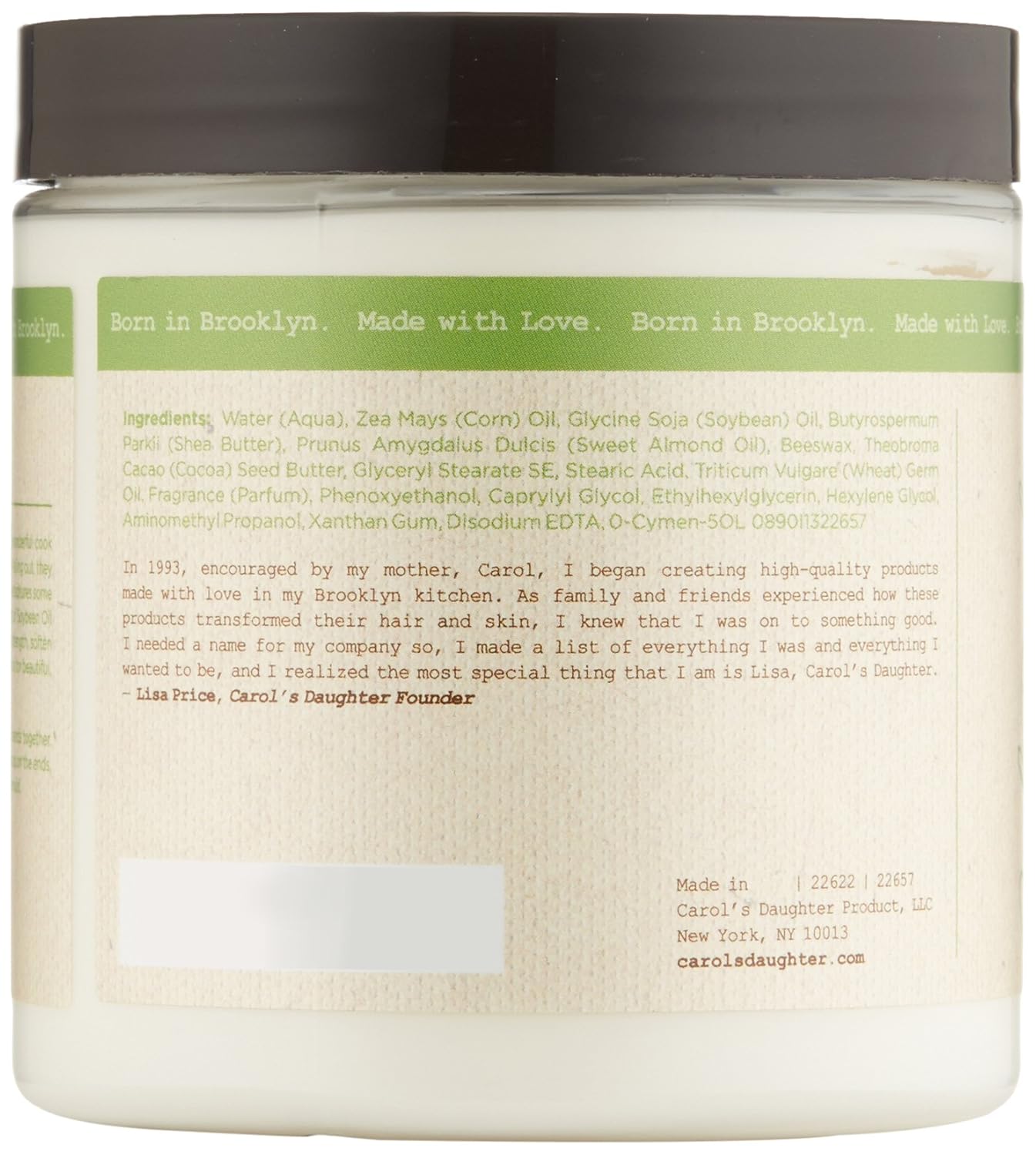 Carol's Daughter Marguerite's Magic Restorative Conditioning Cream for Thick Curly Natural Hair- Hair Moisturizer for Dry, Damaged Hair – Made with Shea and Cocoa Butter, 8 oz