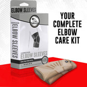 Nordic Lifting Elbow Compression Sleeves (1 Pair) – Support for Pain Relief, Tendonitis, Golfer’s & Tennis Elbow Recovery