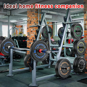 Olympic Rubber Bumper Weight Set - 2 Inch Barbell Plates for Home Gym Strength Training
