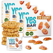 YES Bar – Black Sesame Sea Salt – Plant Based Protein, Decadent Snack Bar – Vegan, Paleo, Gluten Free, Dairy Free, Low Sugar, Healthy Snack, Breakfast, Low Carb, Keto Friendly (Pack of 6)