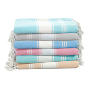 LANE LINEN 6 Pack Oversized Pre-Washed Lightweight Quick Dry Coral Beach Towels - 39"x71"