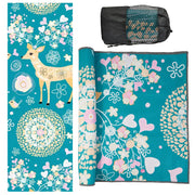 Yoga Towels, Non Slip Hot Yoga Mat Towel with Grip Dots,Super-Absorbent Soft Microfiber Yoga Blanket for Pilates, Fitness and Workout 72inch x 24inch