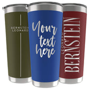 Personalized Gifts For Men - 20 Oz. Custom Tumblers w/Lid, Black - Insulated Travel Coffee Mugs - Optional Straw Set, Stainless Steel Double Wall Coffee Tumbler, Personalized Cups