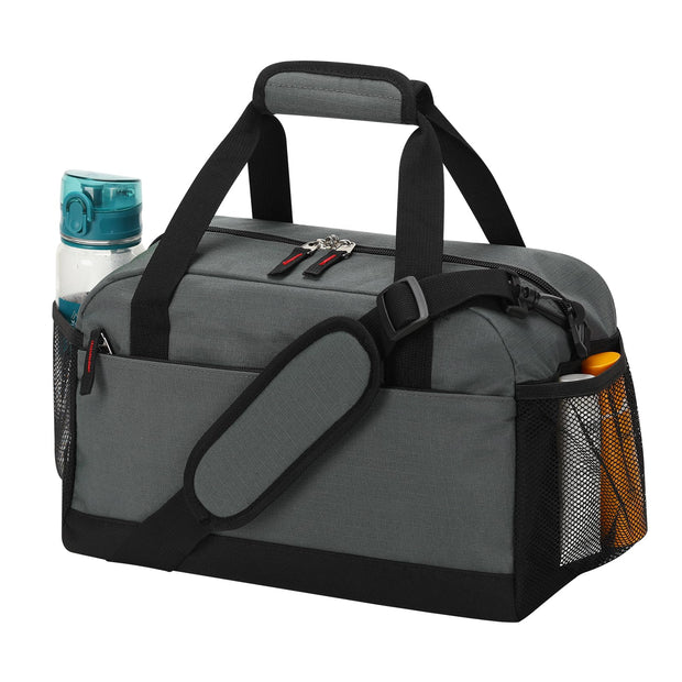 Small Gym Bag with Wet Pocket - 14 inch Mini Duffle Bag for Men & Women Lightweight Carry On Bag for Travel Sport - Black