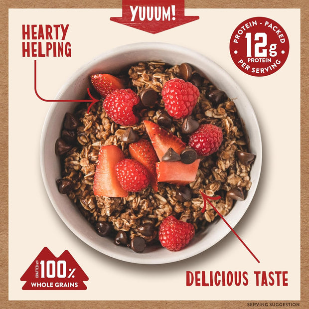 Kodiak Cakes Instant Oatmeal Packets - High Protein - 100% Whole Grains Breakfast Food - Chocolate Chip (36 Packets)