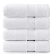 LANE LINEN 100% Cotton Zero Twist, Bath Towels (28"x54") - 4 Pieces - Large Towels for Bathroom - Quick Drying, Soft & Absorbent Large Shower Towel Set - Used in Gym, Hotel, Spa, Home - Living Coral