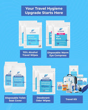 Underarm Wipes for Men & Women – Compact, TSA-Approved, & Convenient Travel Wipes for On-the-Go Freshness - Deodorant Wipes Individually Wrapped – 10 Packs