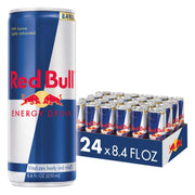 Red Bull Energy Drink with 80mg Caffeine plus Taurine & B Vitamins, 8.4 Fl Oz, 6 Packs of 4 Cans (Pack of 24)