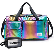 Small Gym Bag for Women, Travel Duffle Bag Carry On Weekender Bag with Shoe Compartment