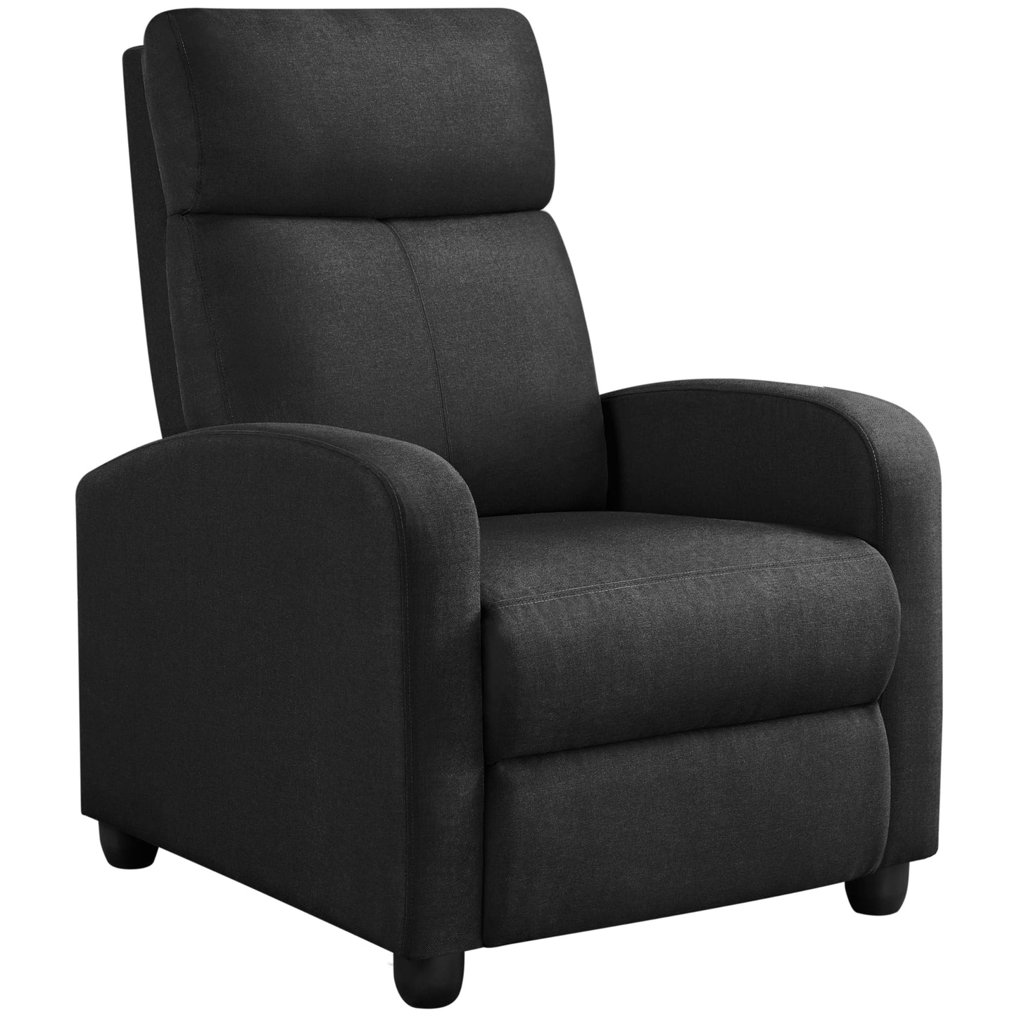 Yaheetech Recliner Chair PU Leather Recliner Sofa Home Theater Seating with Lumbar Support Overstuffed High-Density Sponge Push Back Recliners Armchair for Living Room