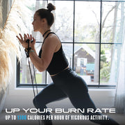 ResistaRope - A 2-in-1 Resistance Band & Jump Rope - The Ultimate Full Body Workout: Cardio and Strength and Resistance Training - Short