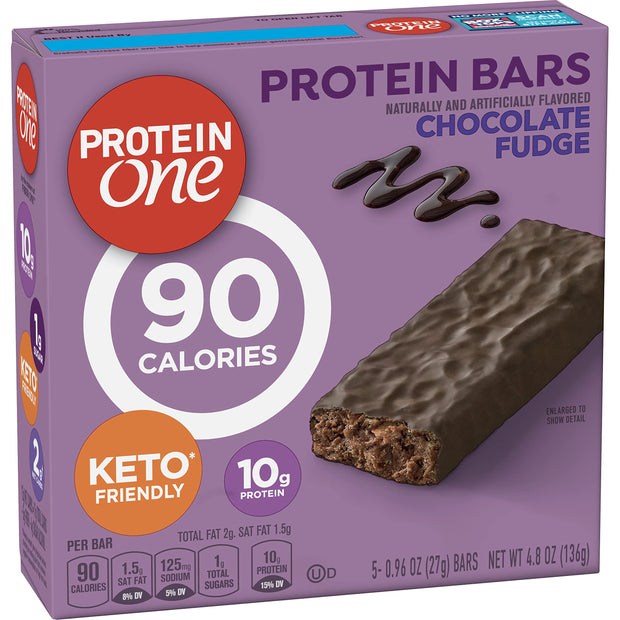 Protein One 90 Calorie Protein Bars, Strawberries and Cream, Keto Friendly, 5 Ct, 4.8 oz