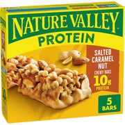 Nature Valley Breakfast Bars, Protein Granola Bars, Peanut Butter Dark Chocolate, Chewy, Gluten-Free, Individually Wrapped, On-the-Go, No Artificial Flavors or High Fructose Corn Syrup, 15-Count Box
