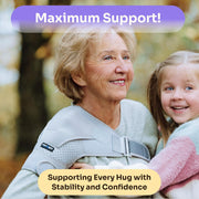 ZENKEYZ Shoulder Brace for Women & Men Rotator Cuff Support, Neoprene Stabilizer with Hot Cold Pack Pocket - Adjustable Arm Sling Shoulder Immobilizer, Left Right (Black, L/XL)