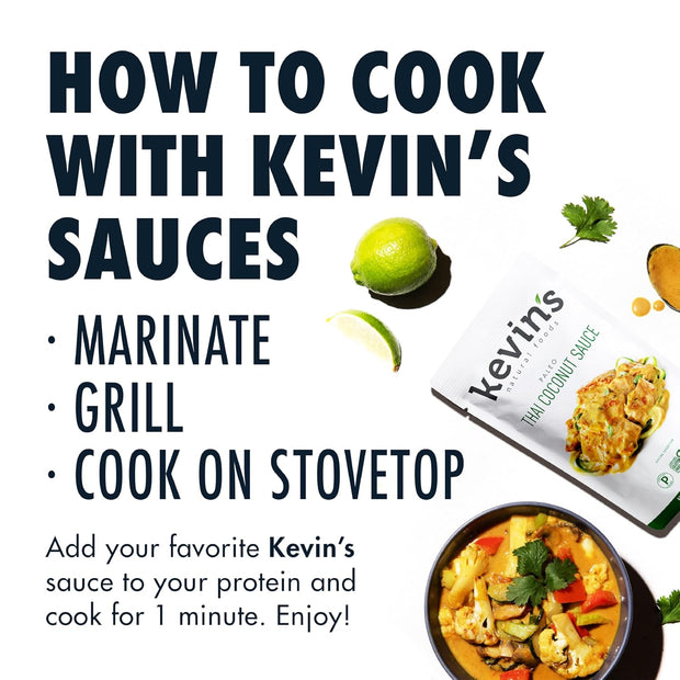 Kevin's Natural Foods Korean BBQ Sauce - Paleo Simmer Stir-Fry Sauce, Gluten Free, No Preservatives, Non-GMO - 3 Pack (Korean BBQ)
