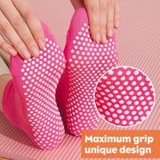 Pilates Grip Socks for Women Men Cute Non Slip Grippy Socks Woman for Yoga Barre Trampoline Hospital