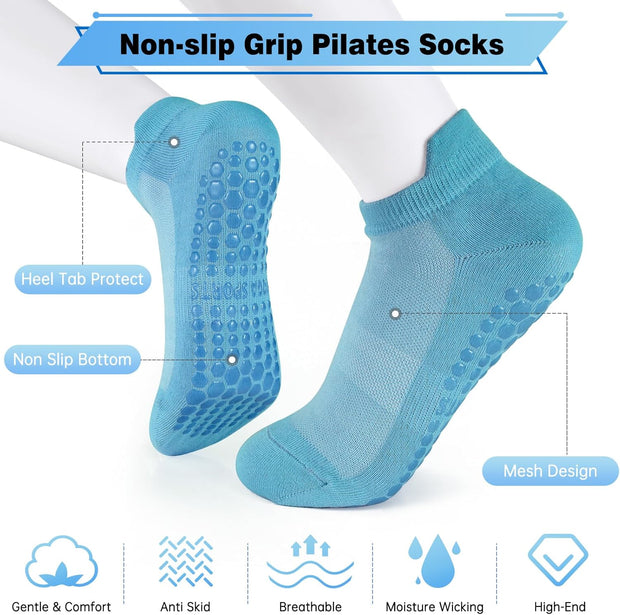 Pilates Ring Set, Pilates Essentials Kit for Home Workouts Women, Yoga Equipment Set with 14 Inch Magic Circle, 9.8” Ball, 5 Resistance Bands, 3 Long Stretch Bands, Core Sliders, Non-slip Socks