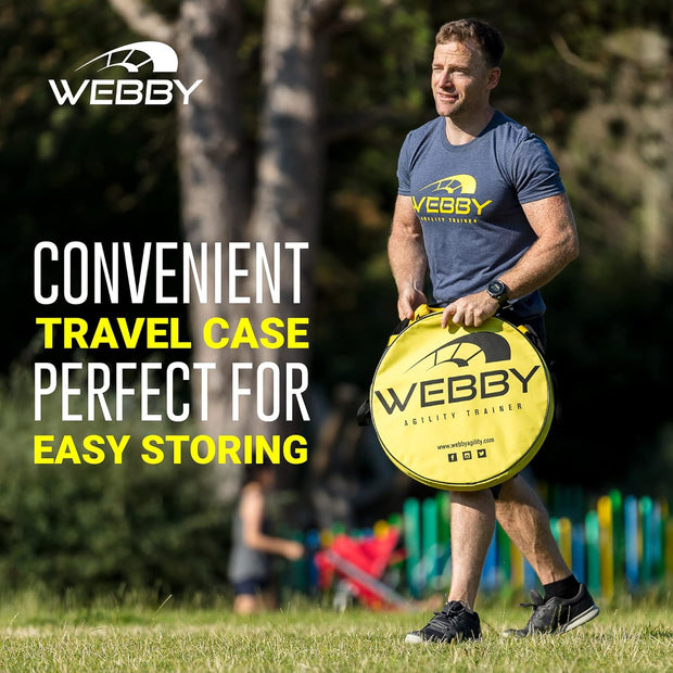 Webby Agility Trainer – Circle Speed and Agility Ladder for High Intensity Reactive Footwork Drills and Skills – A Circular Piece of Reaction Training Equipment That Changes The Way You Move