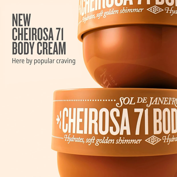 Sol de Janeiro Limited Edition Cheirosa 71 Shimmering Body Cream | 8.1 fl oz/ 240ml | Glow Cream for Body | Amazon Exclusive
