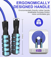 Jump Rope for Women Men, Fitness Jumprope for Women Workout, Adjustable Adult Exercise Skipping Rope