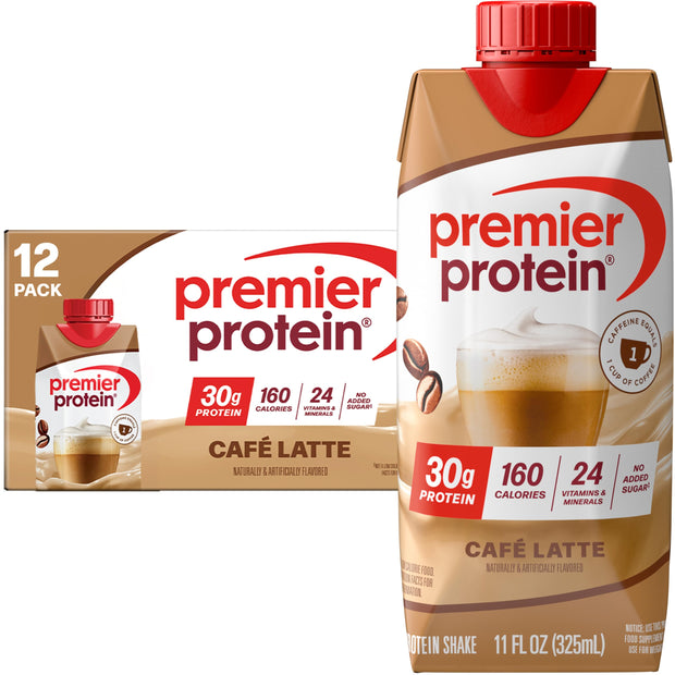 Premier Protein Shake, Cinnamon Roll, 30g Protein, No Added Sugar, 24 Vitamins & Minerals to Support Immune Health, 11 fl oz, 4 Pack (Packaging May Vary)