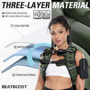 Weighted Vest Woman 5 12 15 20 25 30 lb Weight Vest with Ironsand for Walking Strength Training Running Workout