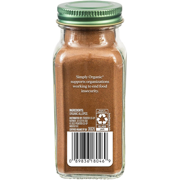 Simply Organic Allspice, Organic, 2.57 Ounce