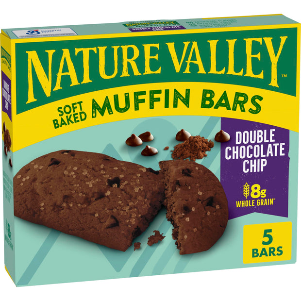 Nature Valley Soft Baked Muffin Bars, Blueberry, Snack Bars, 10 Bars, 12.4 oz