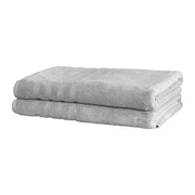 Mosobam Luxury Turkish Set of 2 Bath Towels 30X58 Light Taupe Oversize 700 GSM Bamboo Viscose & Aegean Turkish Combed Cotton