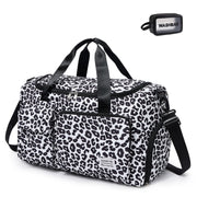 Small Gym Bag for Women, Travel Duffle Bag Carry On Weekender Bag with Shoe Compartment