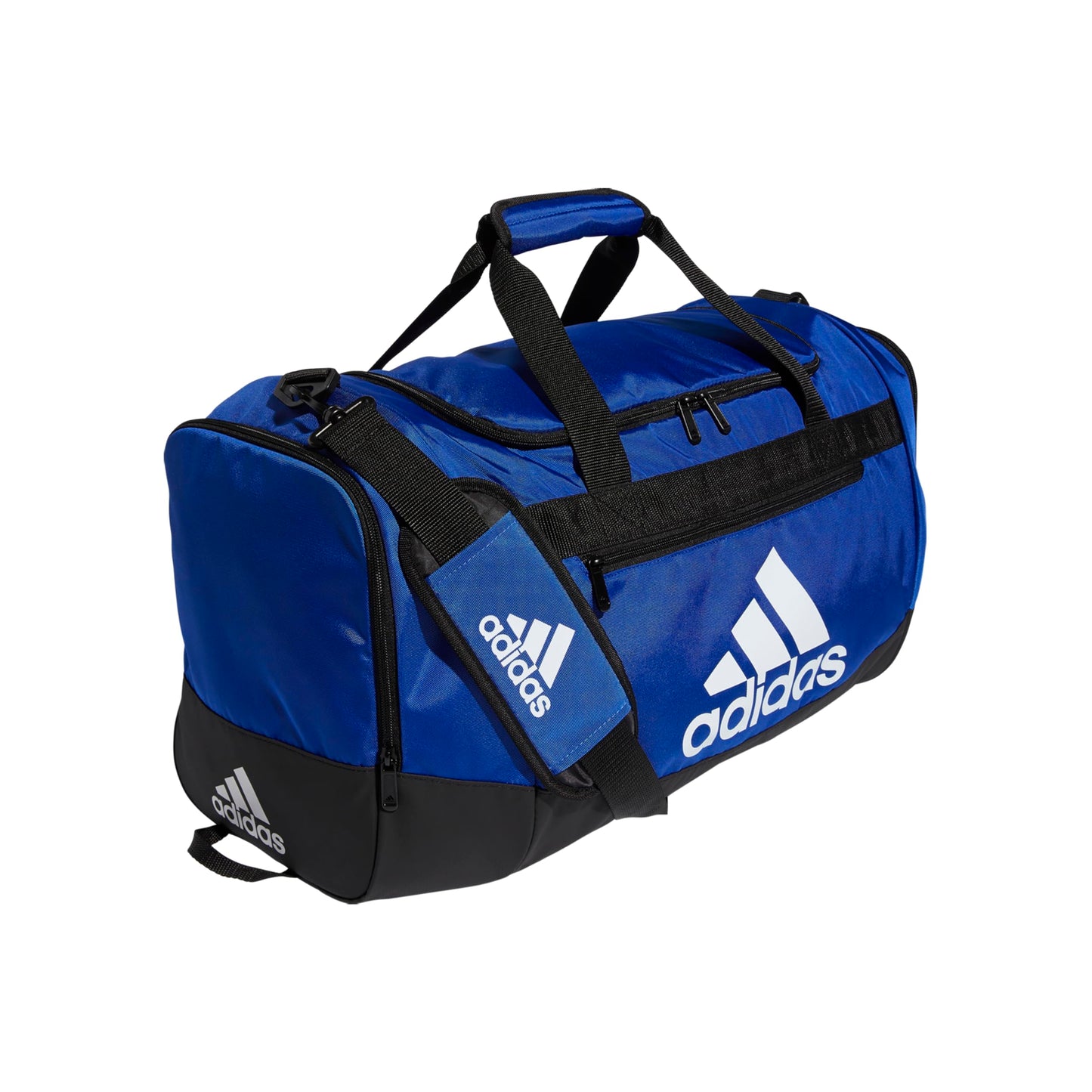 adidas Unisex Defender 4.0 Gym Duffel Bag for Men and Women, Black/White, Small (38L)