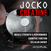Jocko Fuel Creatine Monohydrate Powder - Creatine for Men & Women, Supplement for Athletic Performance & Muscle Health, 90 Servings 16 oz (Unflavored) (16 OZ JAR)