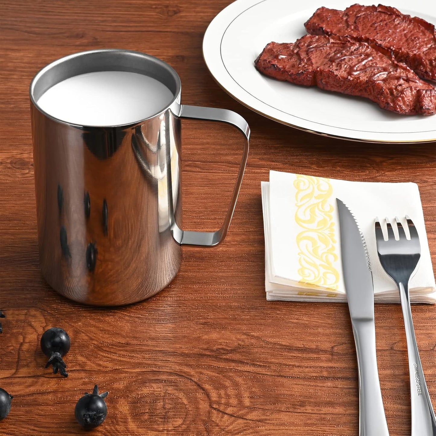 16.9oz/500ml Stainless Steel Double Wall Mug,Camping Mug,Suitable for Coffee, Milk,Juice,Tea and other Cold or Hot Drinks