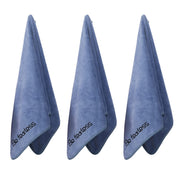 Microfiber Gym Towels Bigger Size Super Soft for Exercise Fitness, Sports, Workout, 380-GSM 15-Inch x 31-Inch Quick-Drying Towels (3 Pack, Grey+Blue+Purple)