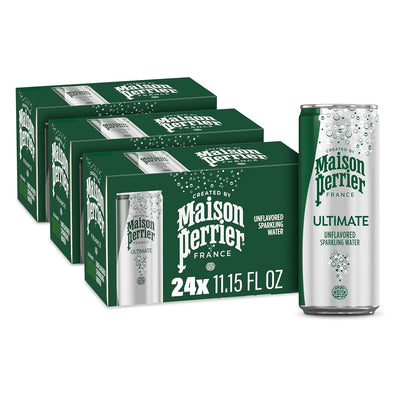 Maison Perrier Ultimate Sparkling Water, 11.15 Fl Oz Cans, 8 Count, 3 Pack